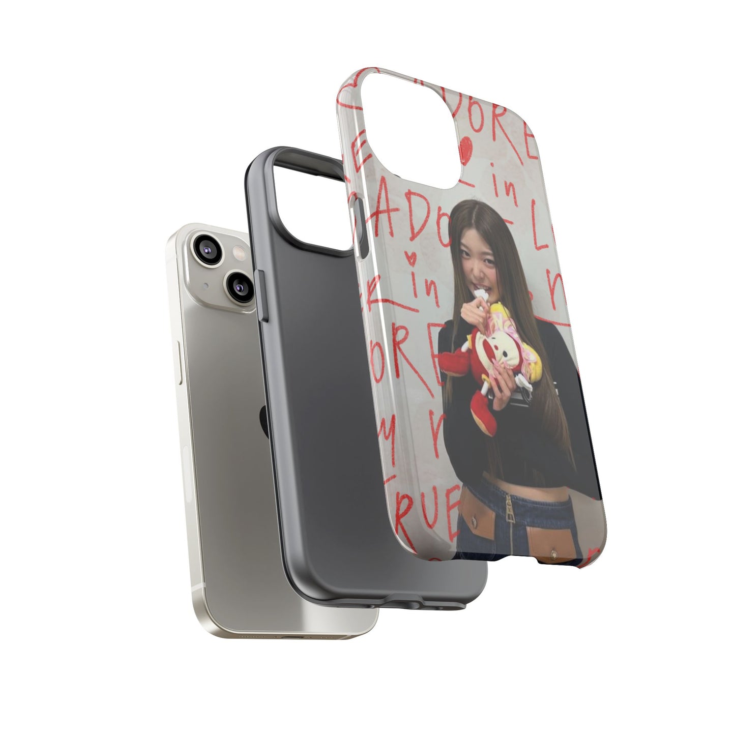 Yoonchae Phone Case — Adore Graffiti Heart Background