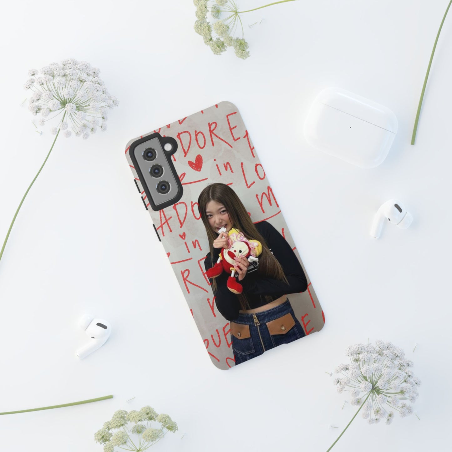 Yoonchae Phone Case — Adore Graffiti Heart Background
