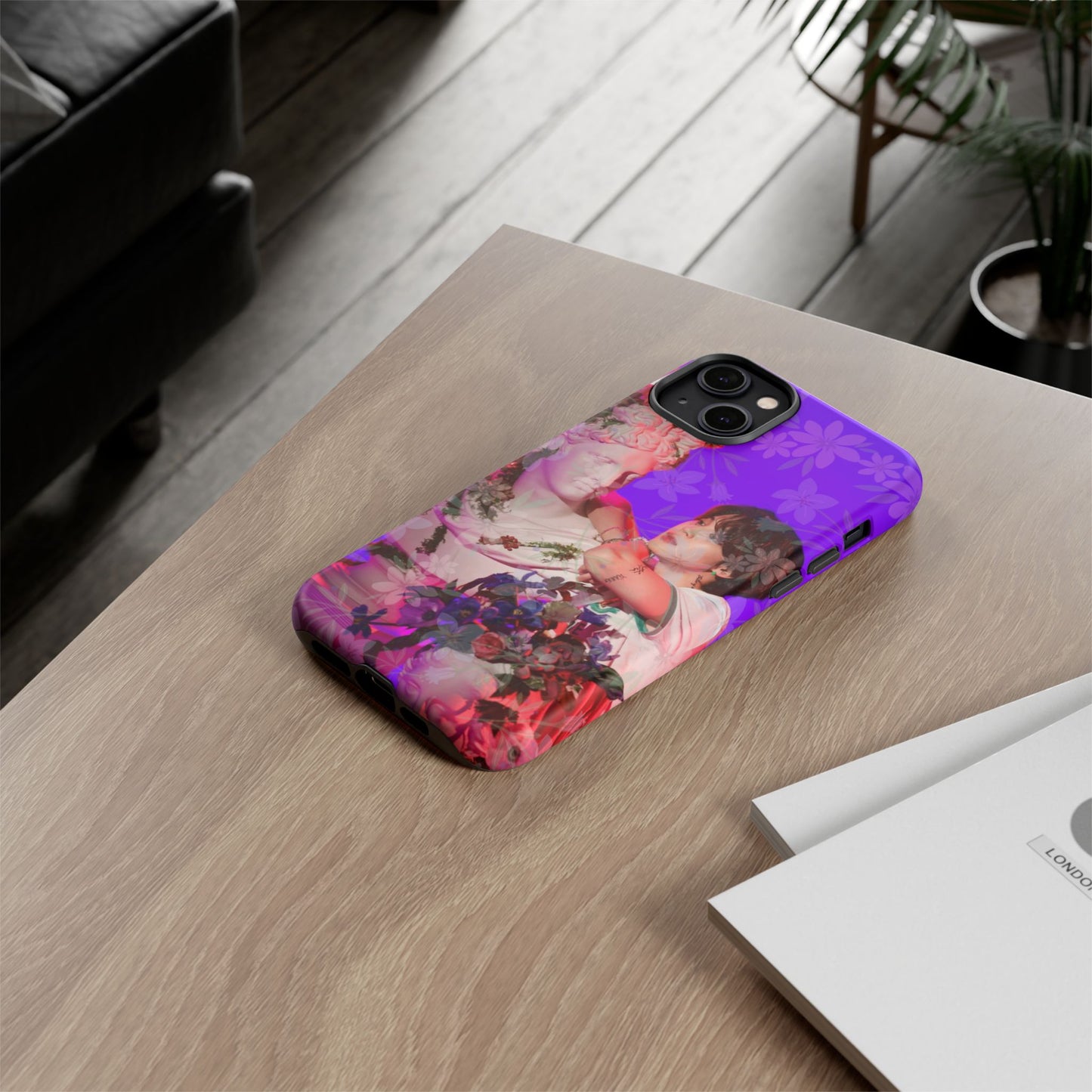 Park Jimin Phone Case — Retro Floral Phone Cover