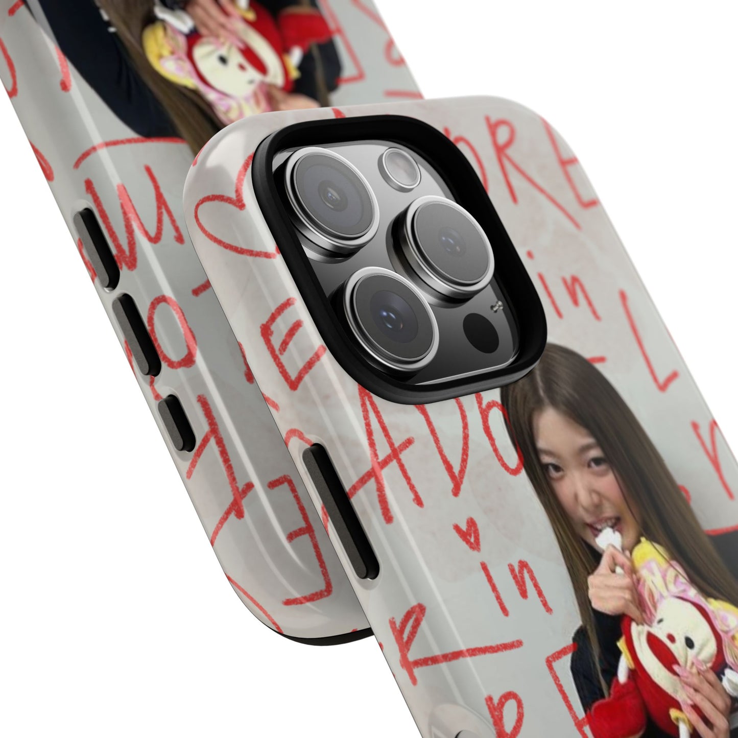 Yoonchae Phone Case — Adore Graffiti Heart Background