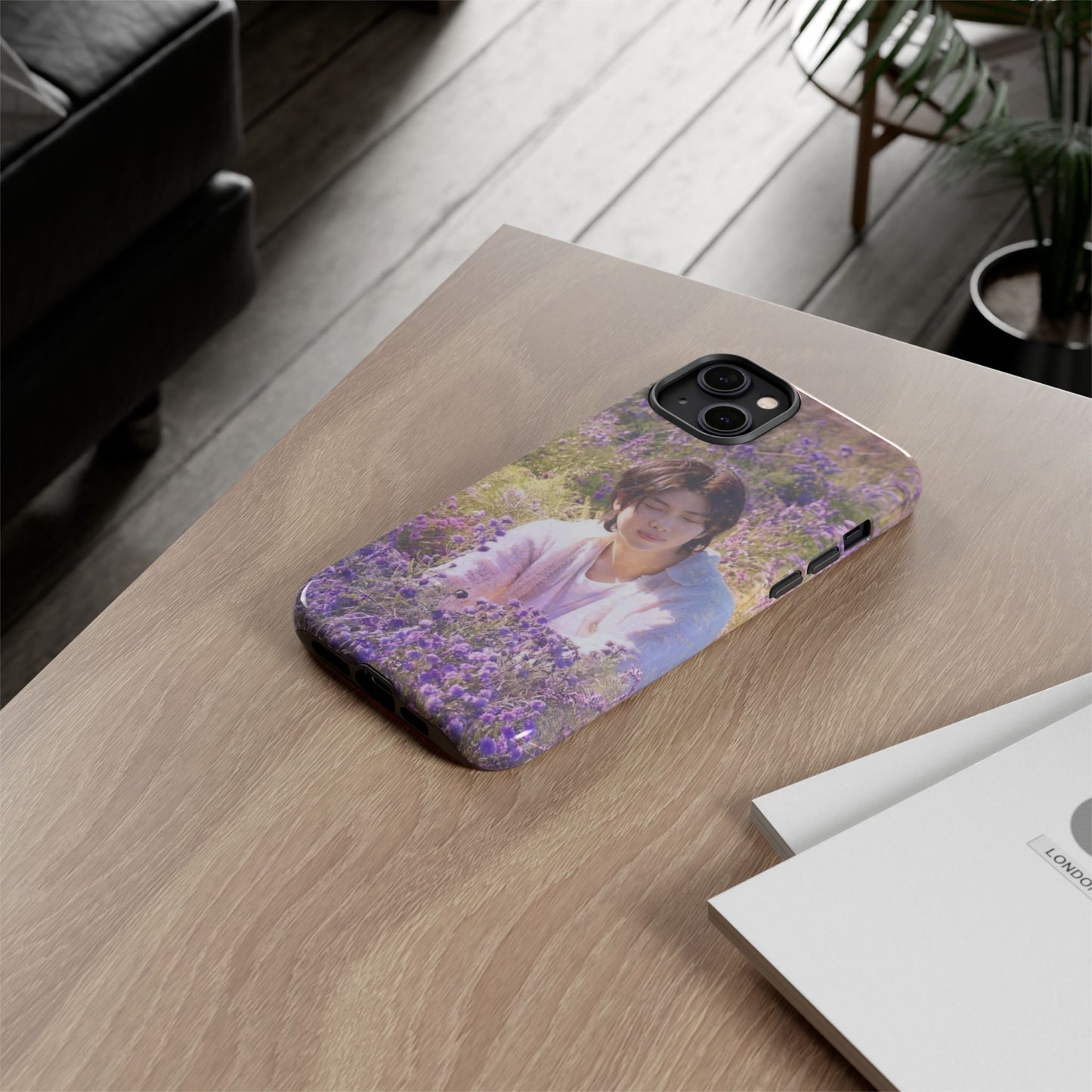 RM Floral Lavender Photo Phone Case