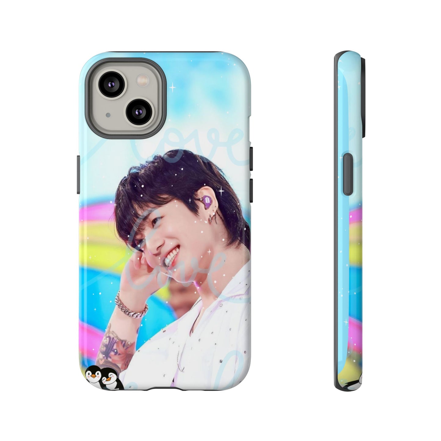 Jungkook Phone Case - Love Rainbow Kpop Design