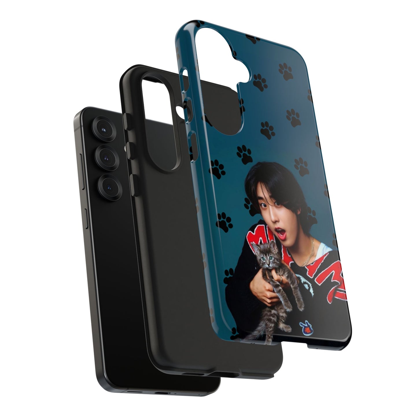 Han Jisung Paw Pattern Tough Phone Case — Photo Graphic Design