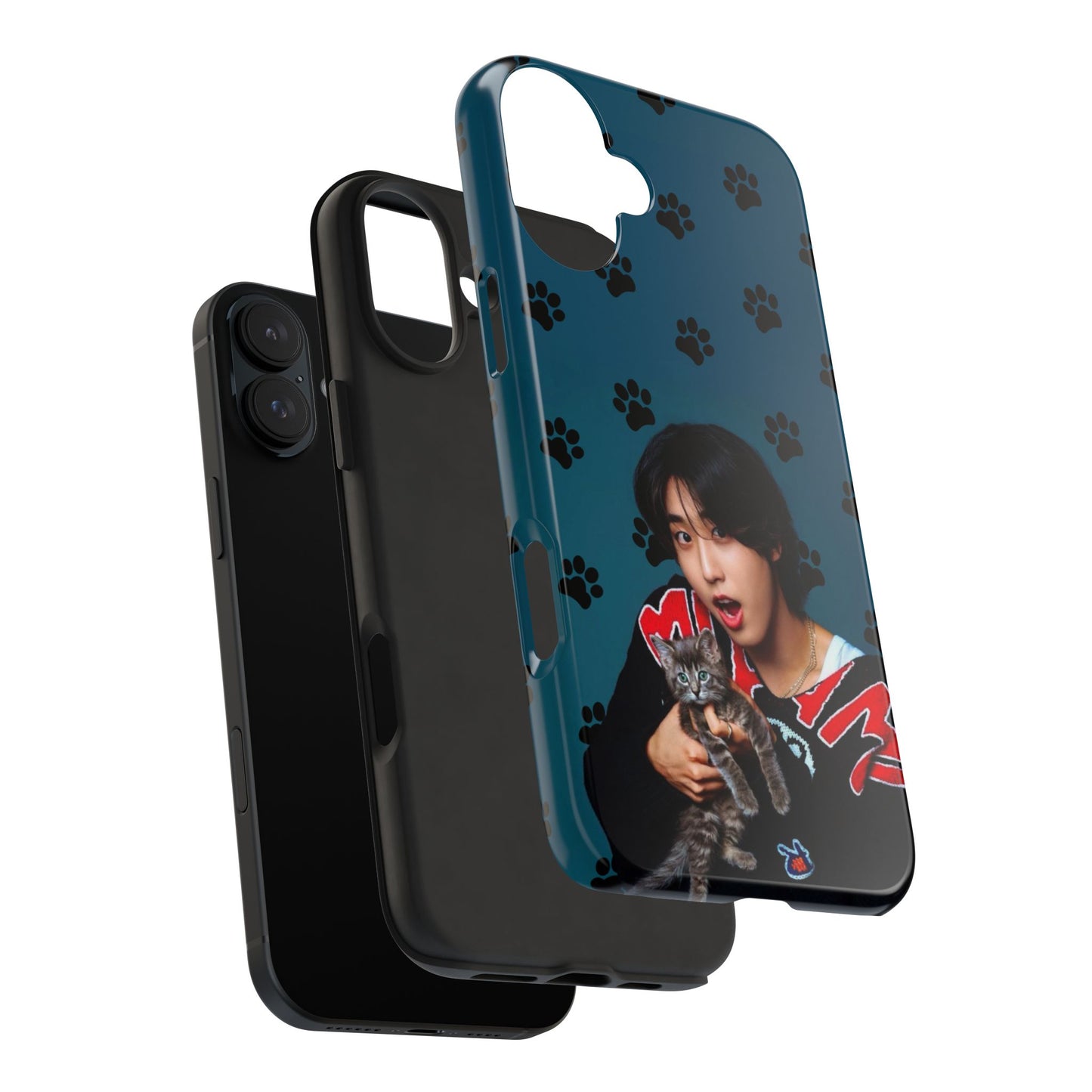 Han Jisung Paw Pattern Tough Phone Case — Photo Graphic Design