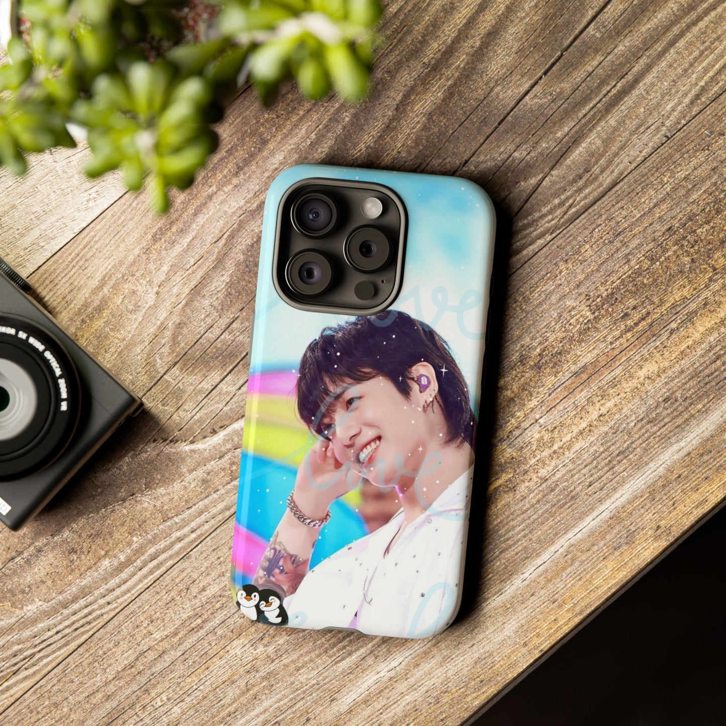 Jungkook Phone Case - Love Rainbow Kpop Design