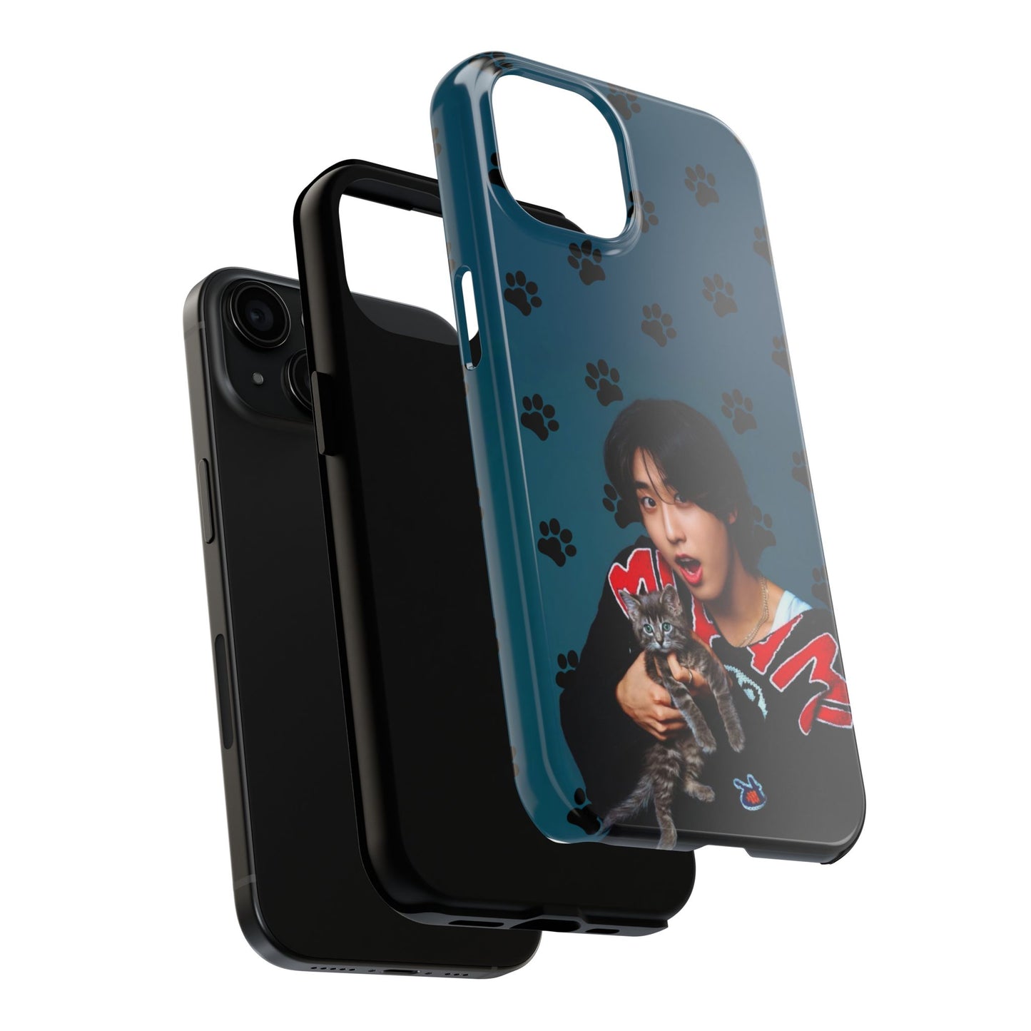 Han Jisung Paw Pattern Tough Phone Case — Photo Graphic Design