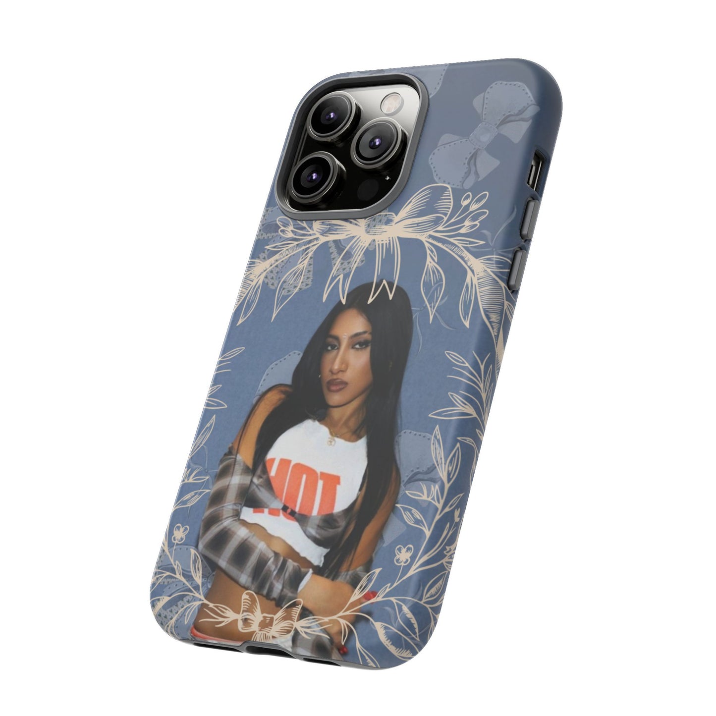 Lara Tough Phone Case — Protective Slim Case with Bow Wreath Design