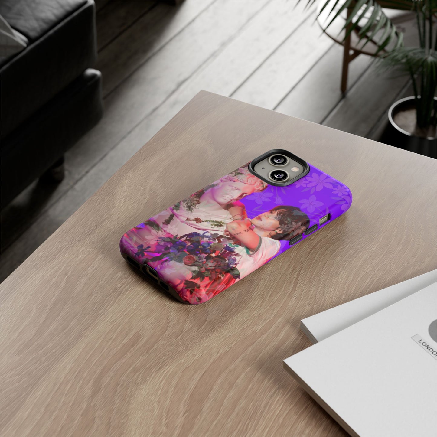 Park Jimin Phone Case — Retro Floral Phone Cover