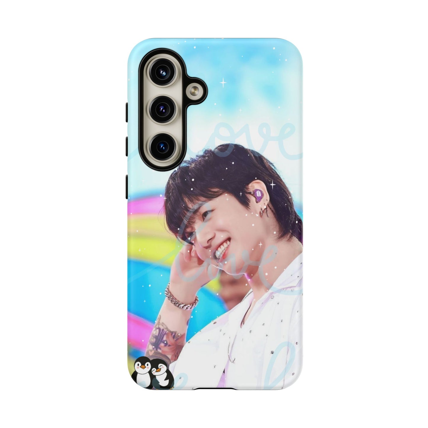 Jungkook Phone Case - Love Rainbow Kpop Design