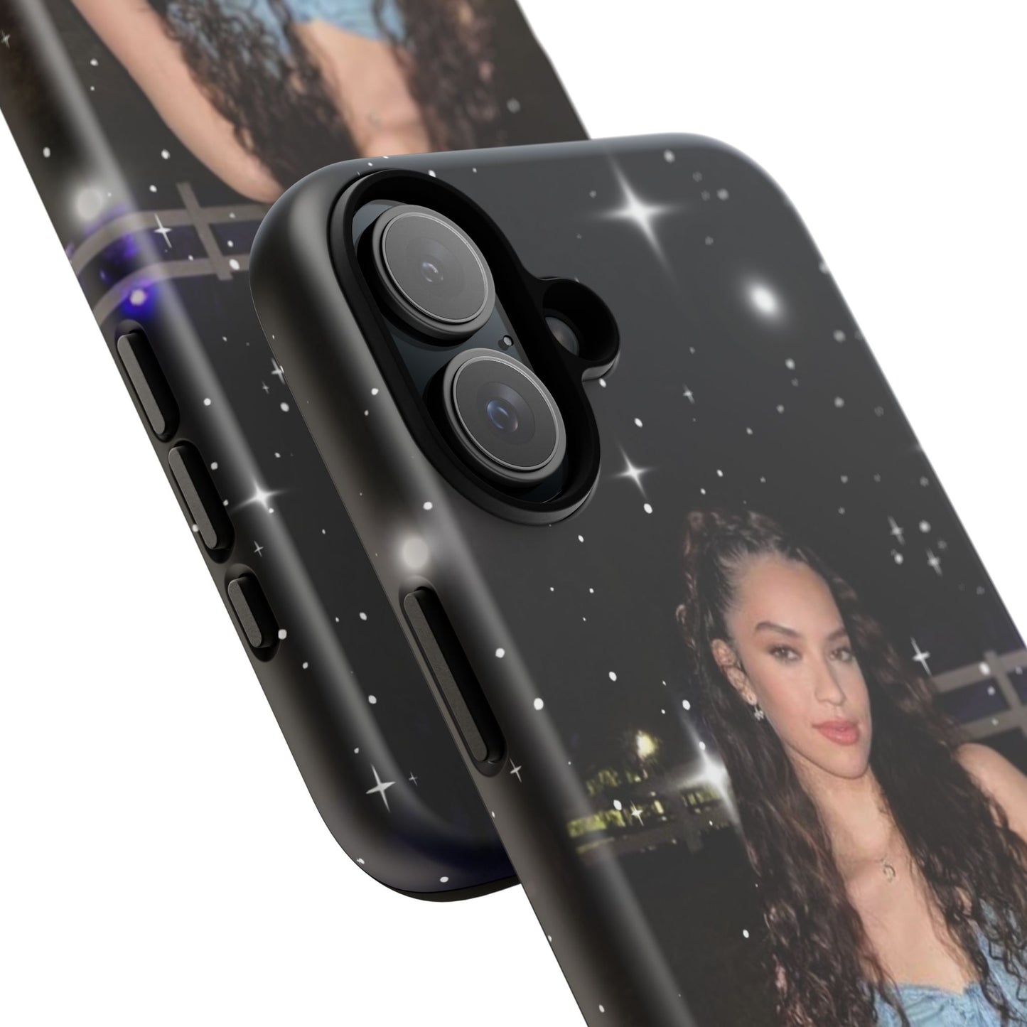 Daniela Phone Case — Glam Night Photo Sparkle Design