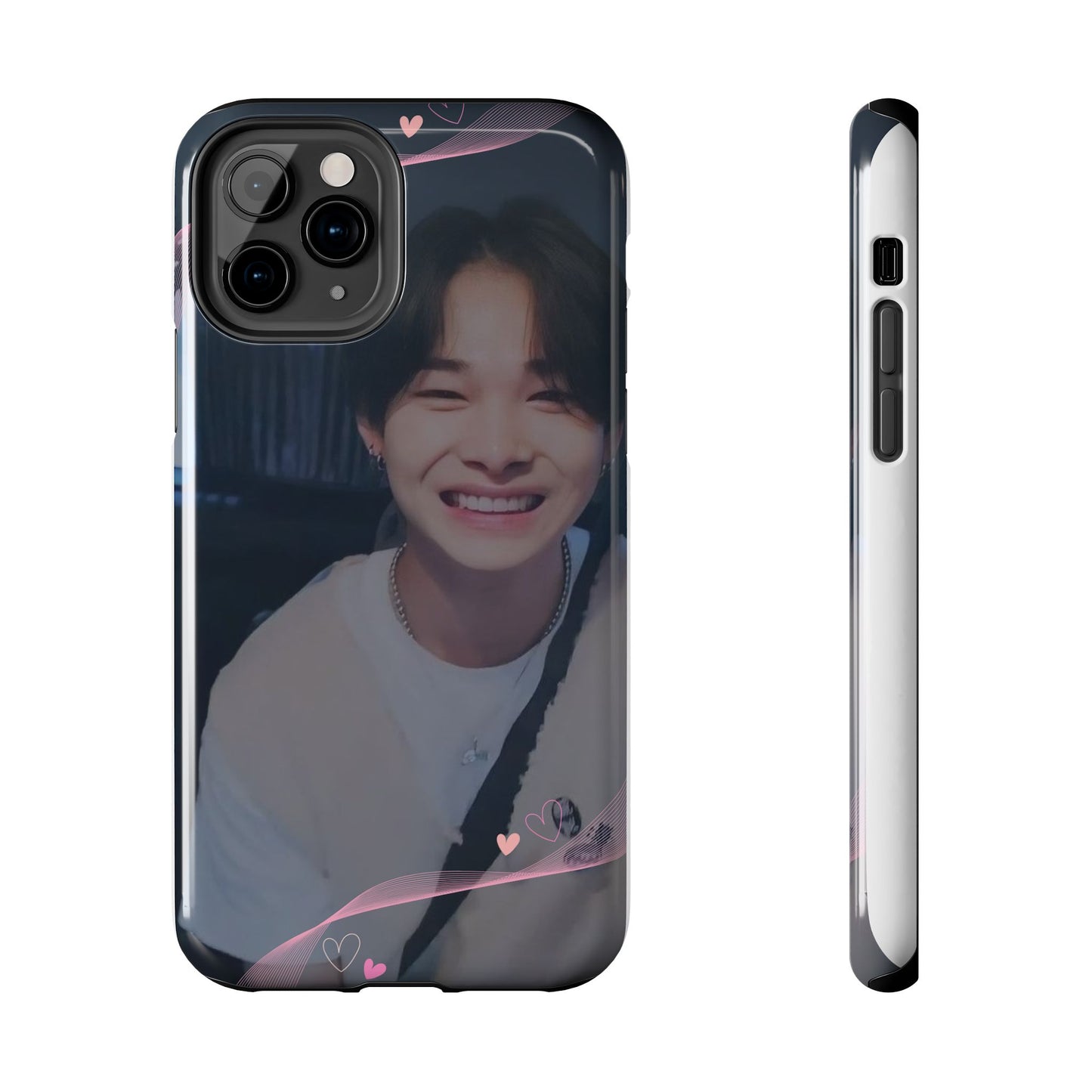 Customizable Phone Case, Cute Phone Cover, Gifts for Teens, Personalized Accessories, Trendy Phone Protection, Heart Design