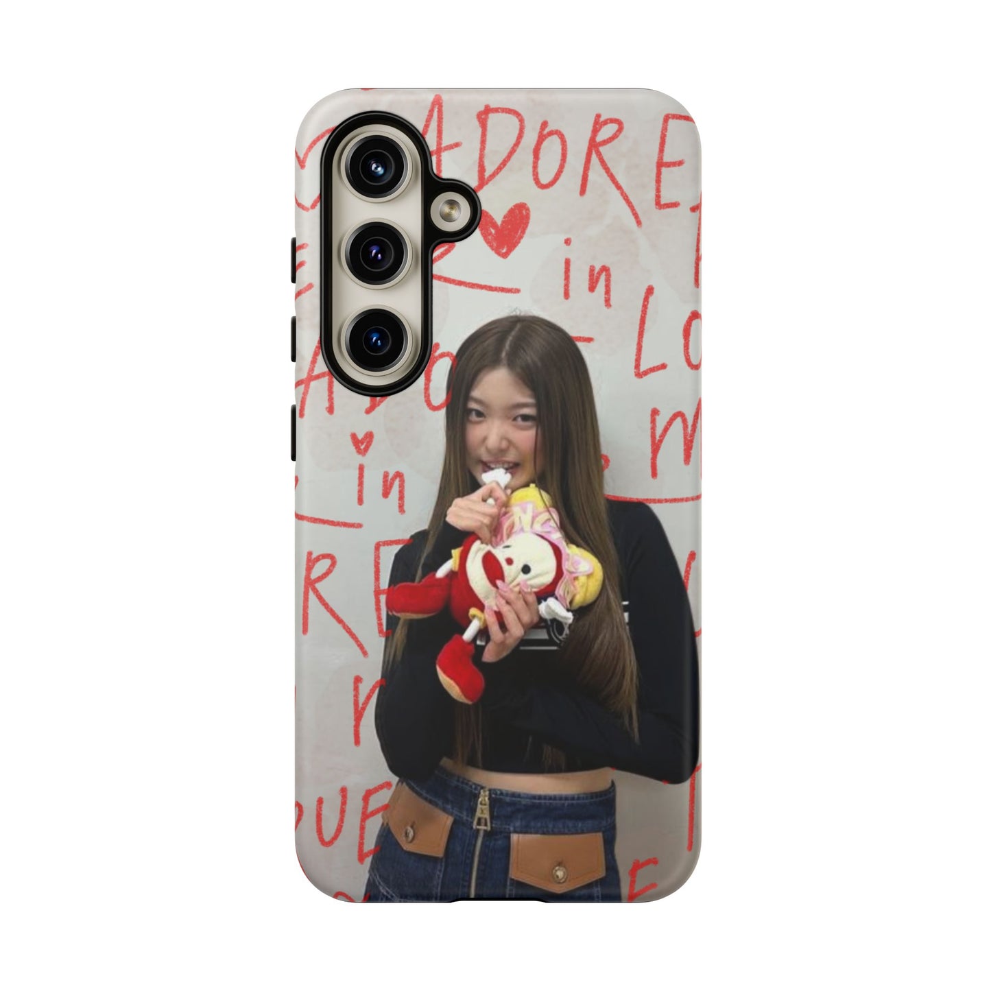 Yoonchae Phone Case — Adore Graffiti Heart Background