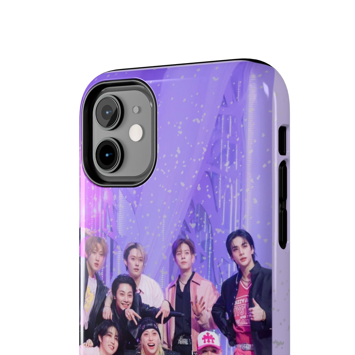 Stray Kids Photo Tough Phone Case — "You Make Stray Kids Stay" Purple K‑Pop Protective Cover