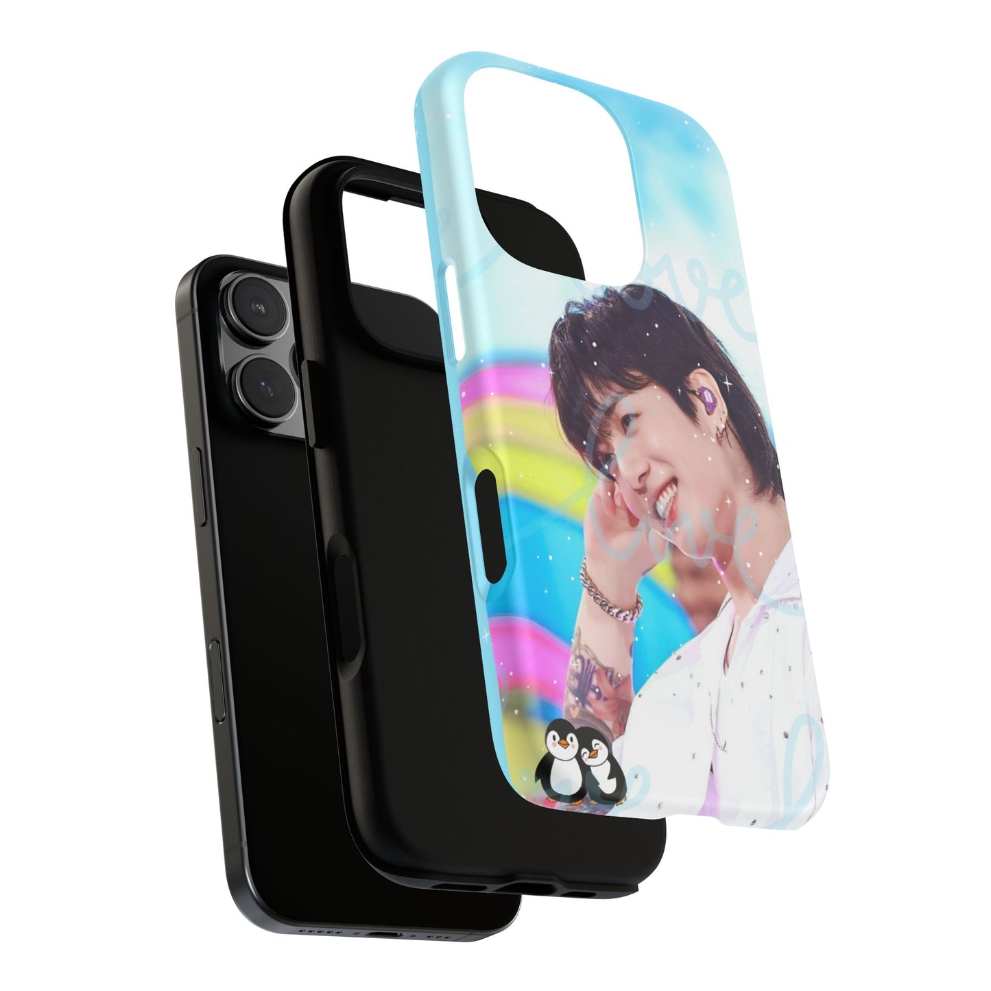 Jungkook Phone Case - Love Rainbow Kpop Design