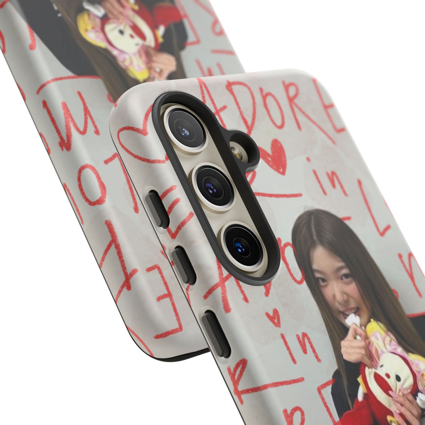 Yoonchae Phone Case — Adore Graffiti Heart Background