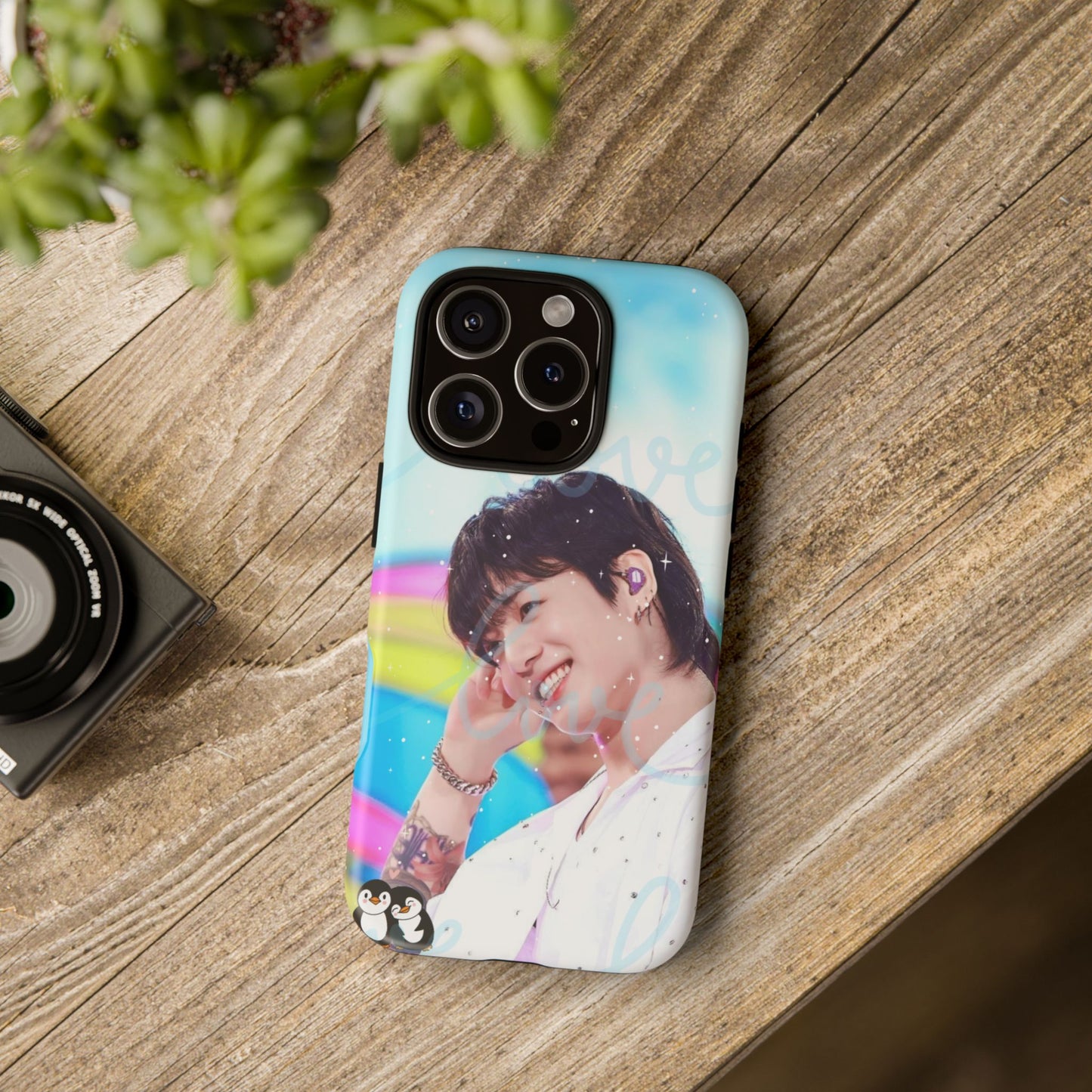 Jungkook Phone Case - Love Rainbow Kpop Design
