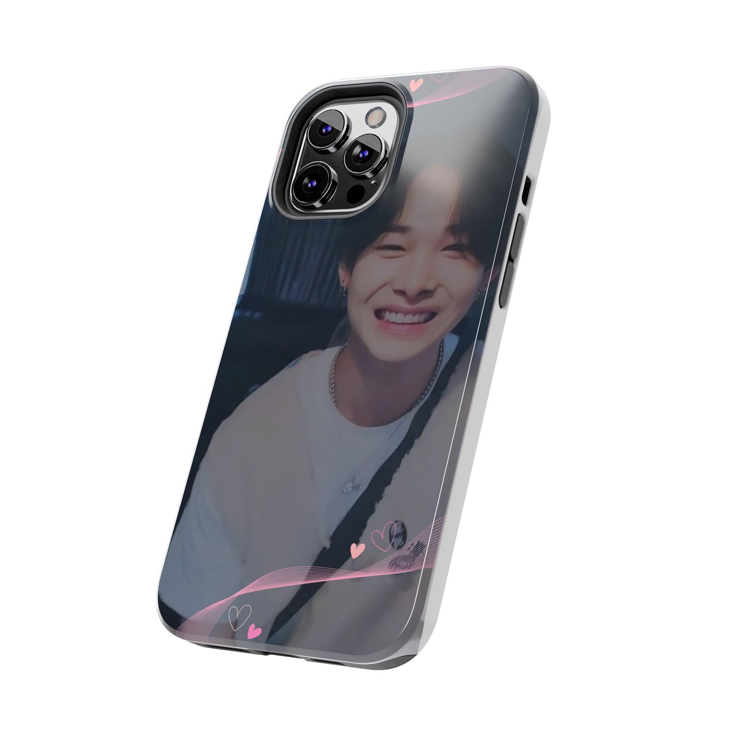 Customizable Phone Case, Cute Phone Cover, Gifts for Teens, Personalized Accessories, Trendy Phone Protection, Heart Design