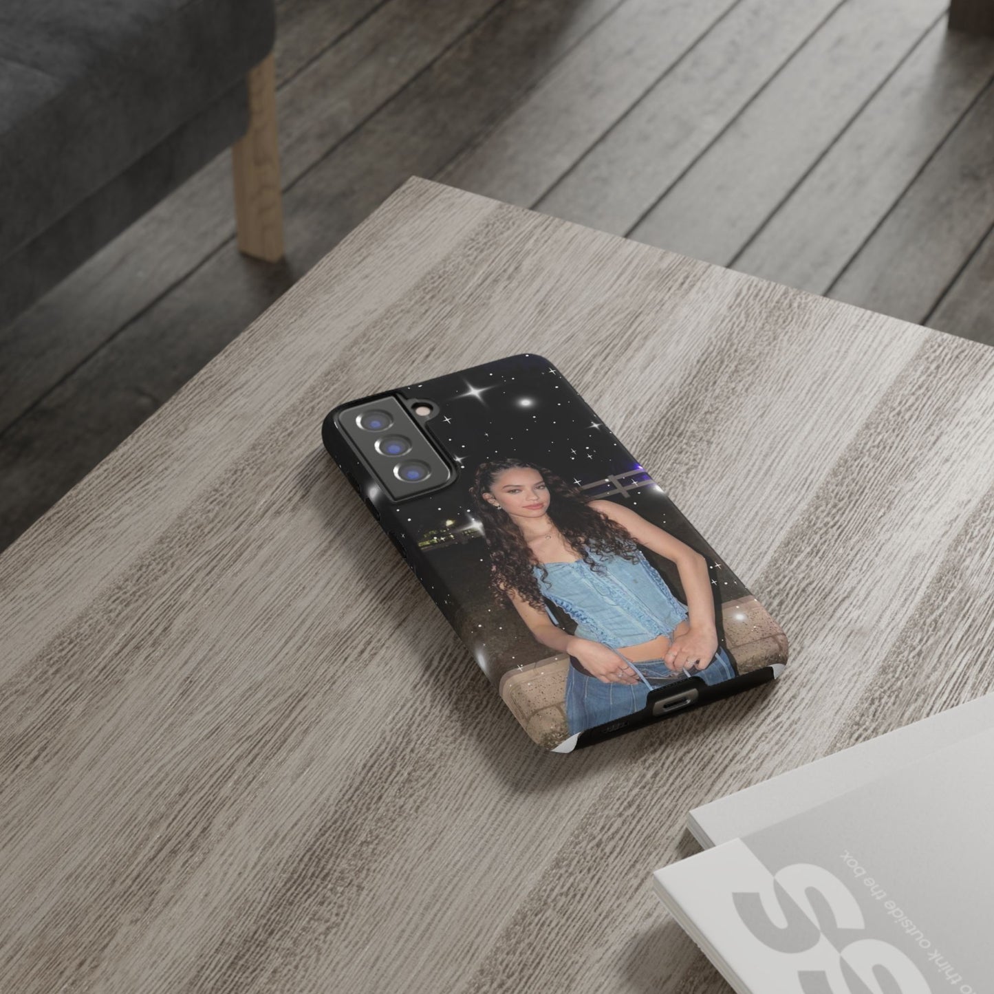 Daniela Phone Case — Glam Night Photo Sparkle Design