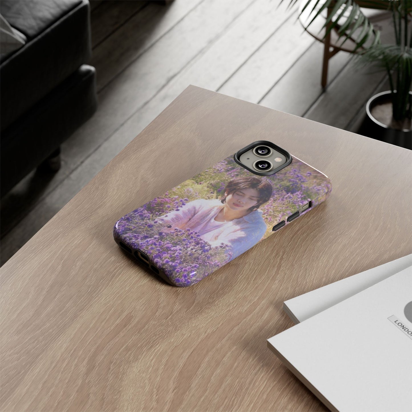 RM Floral Lavender Photo Phone Case