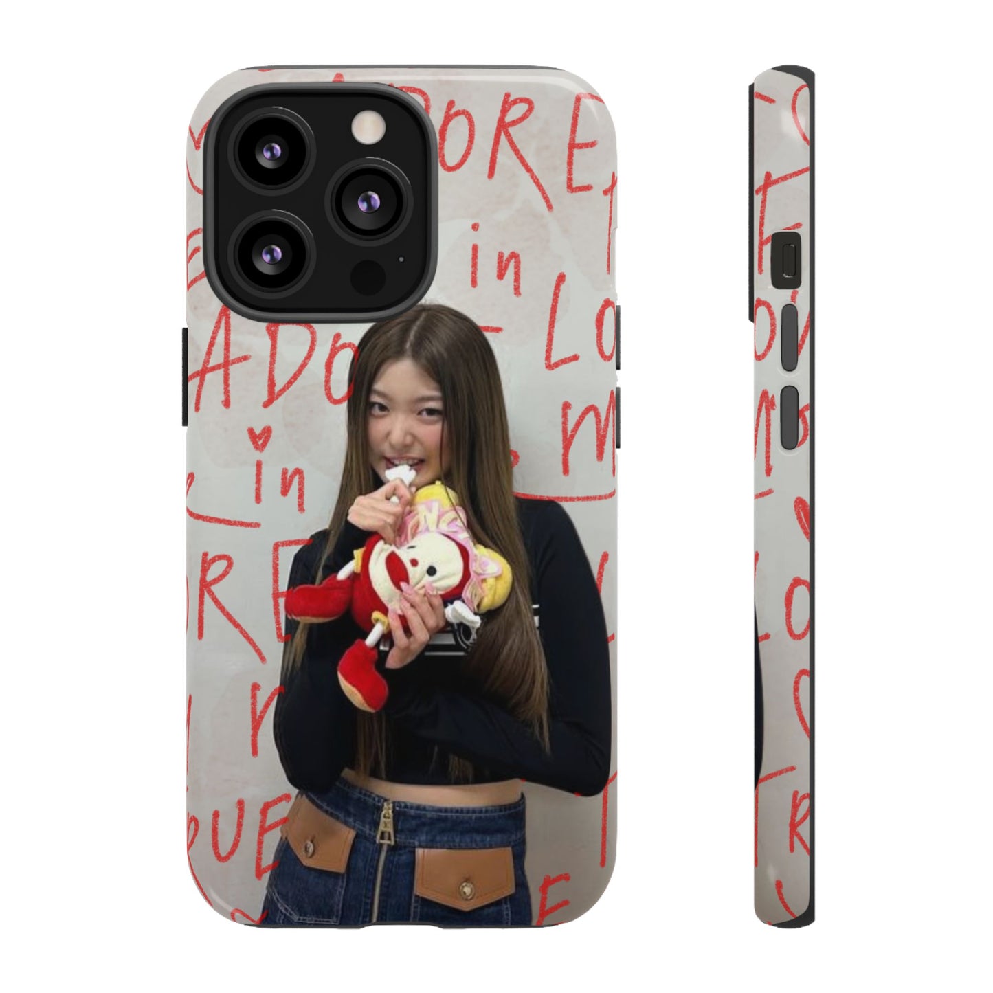 Yoonchae Phone Case — Adore Graffiti Heart Background