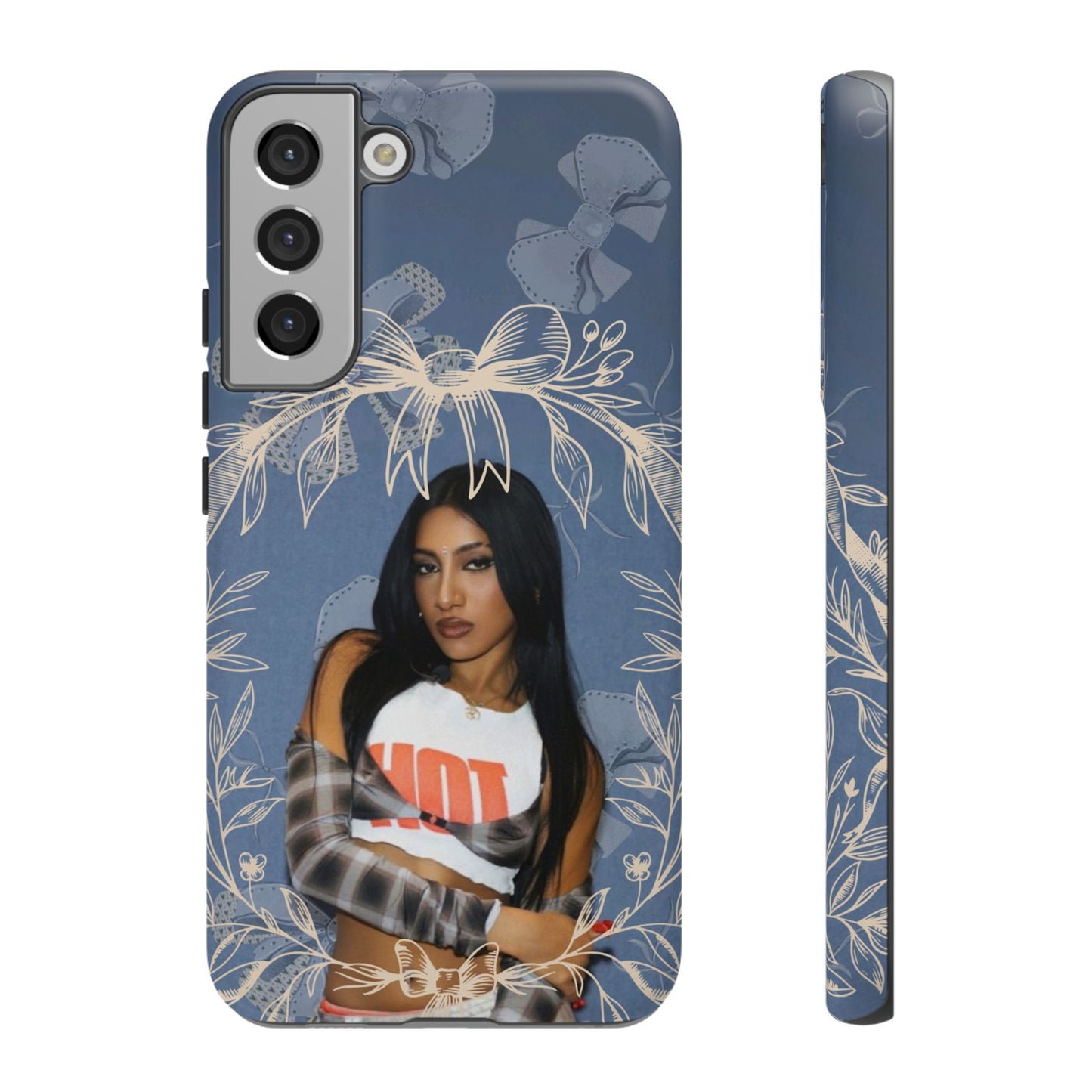 Lara Tough Phone Case — Protective Slim Case with Bow Wreath Design