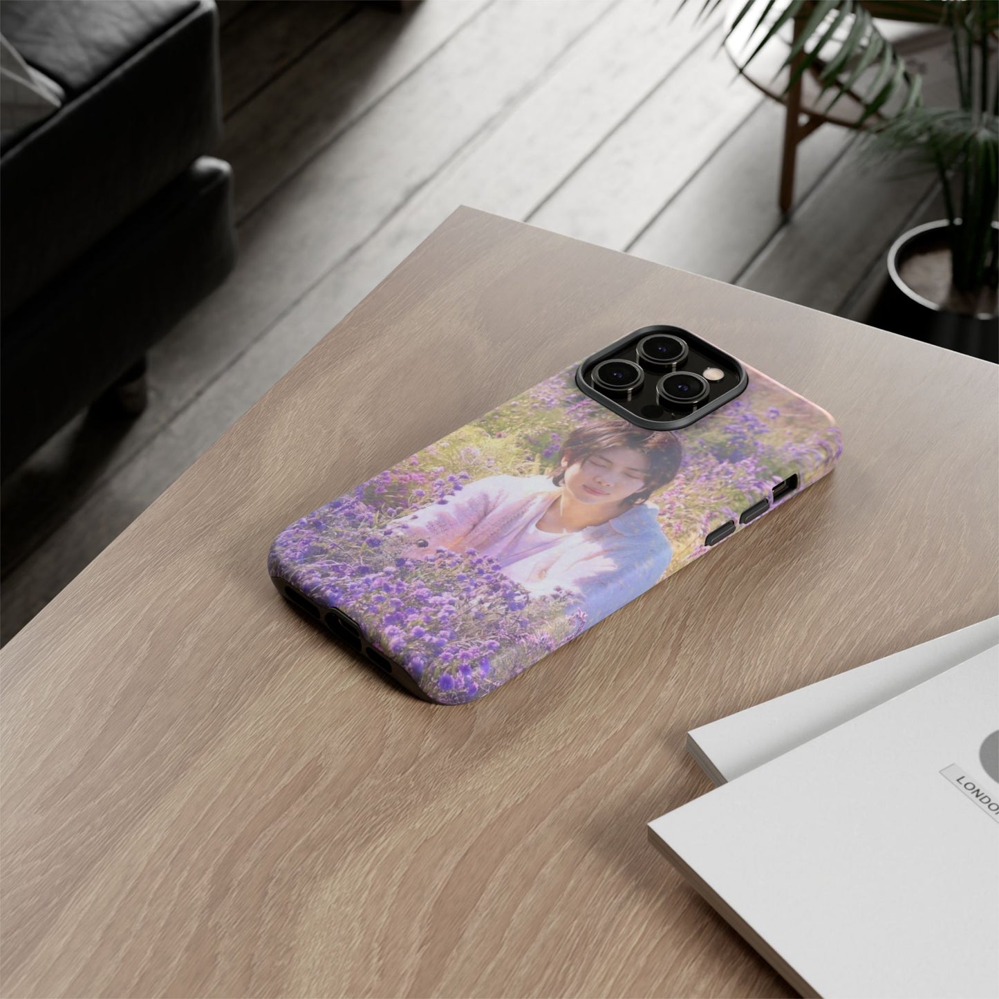 RM Floral Lavender Photo Phone Case