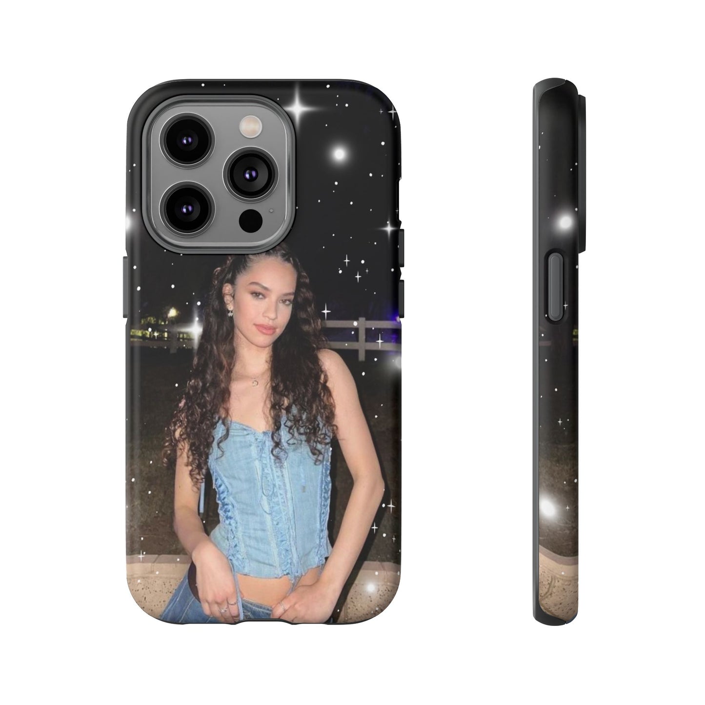 Daniela Phone Case — Glam Night Photo Sparkle Design