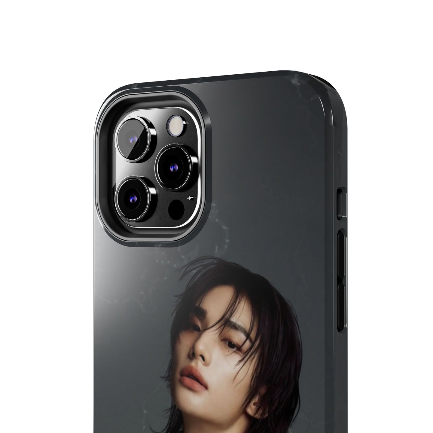 Hyunjin Tough Phone Case — Moody Portrait Slim Protective Case