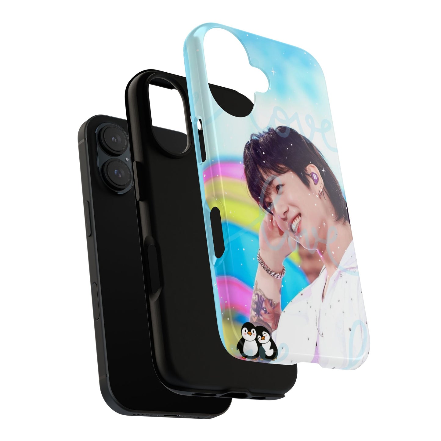 Jungkook Phone Case - Love Rainbow Kpop Design