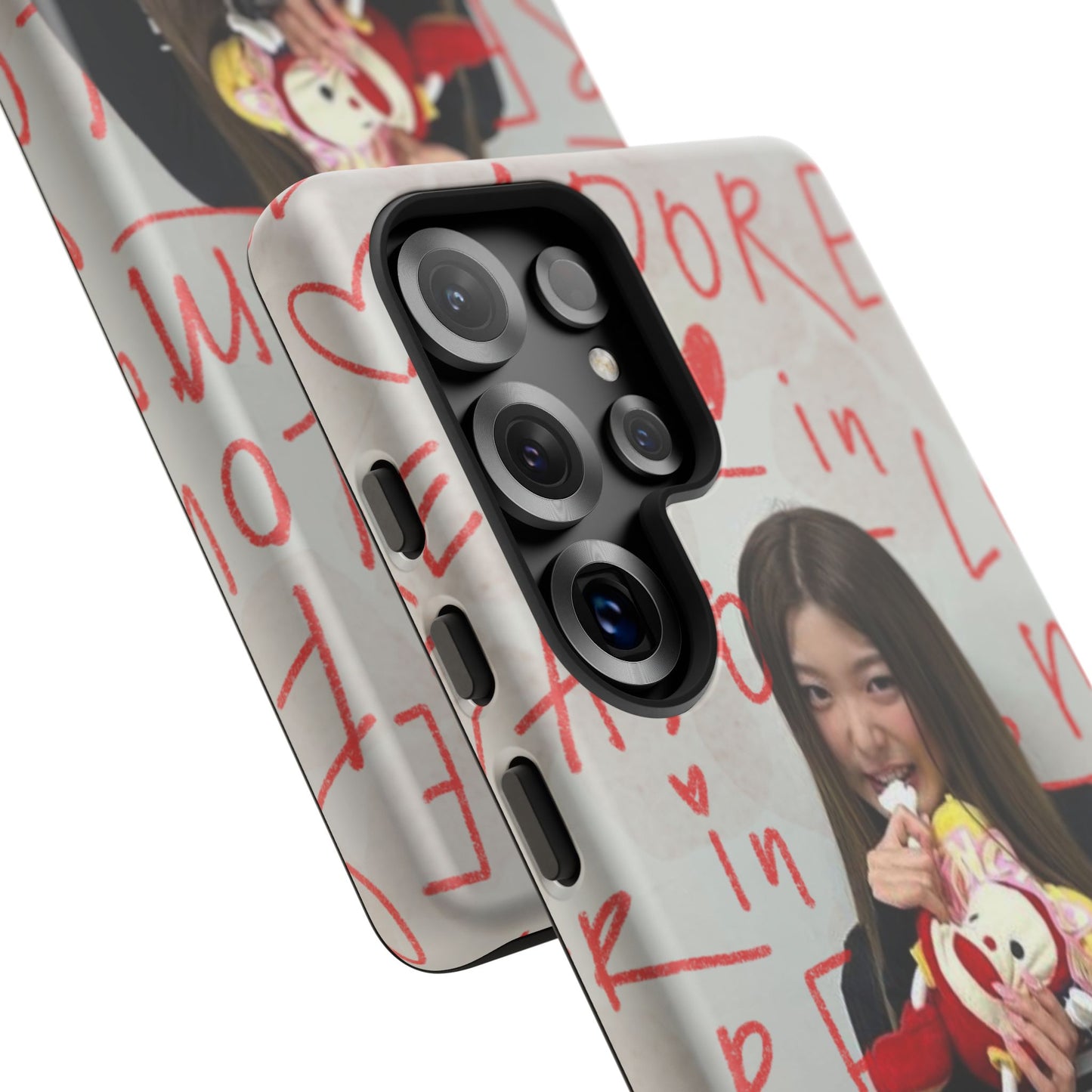 Yoonchae Phone Case — Adore Graffiti Heart Background