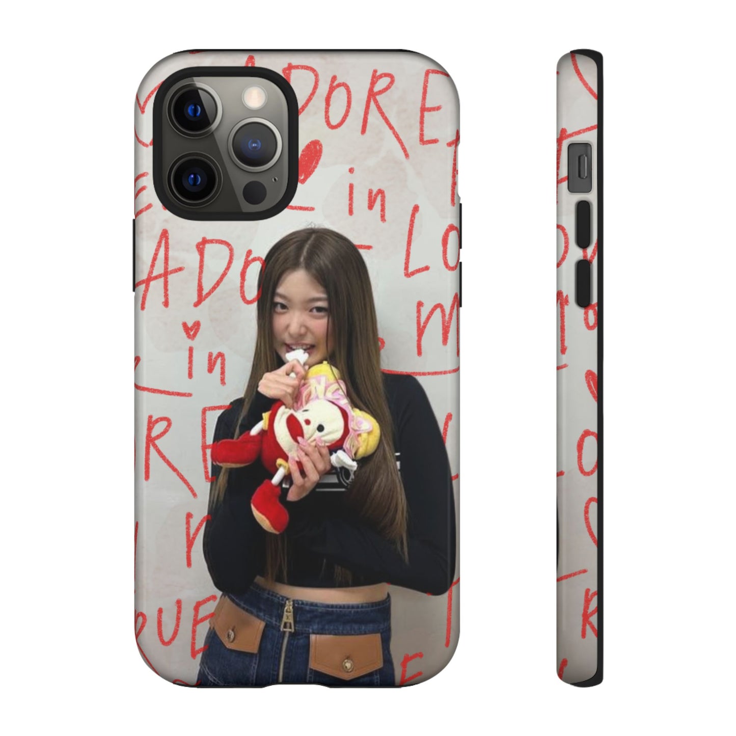 Yoonchae Phone Case — Adore Graffiti Heart Background