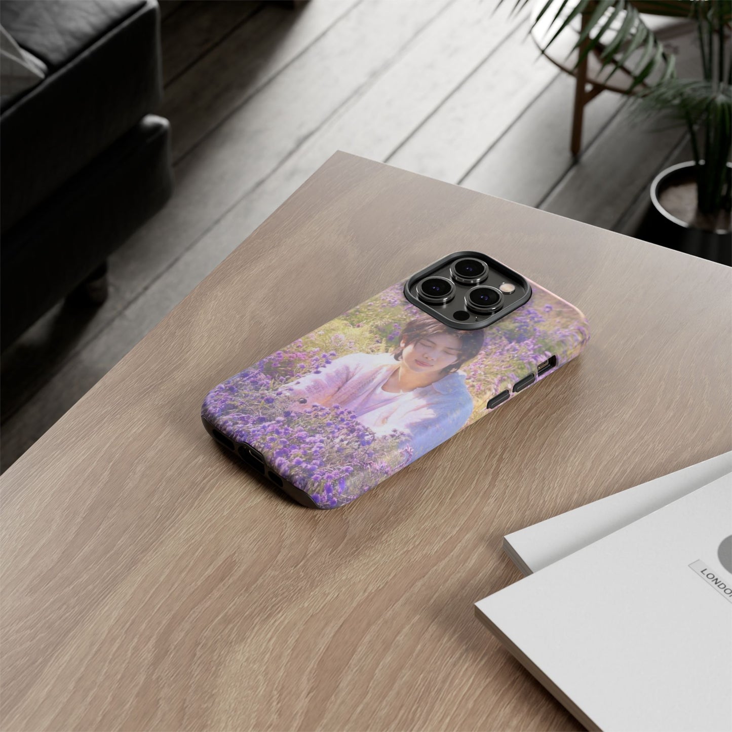 RM Floral Lavender Photo Phone Case