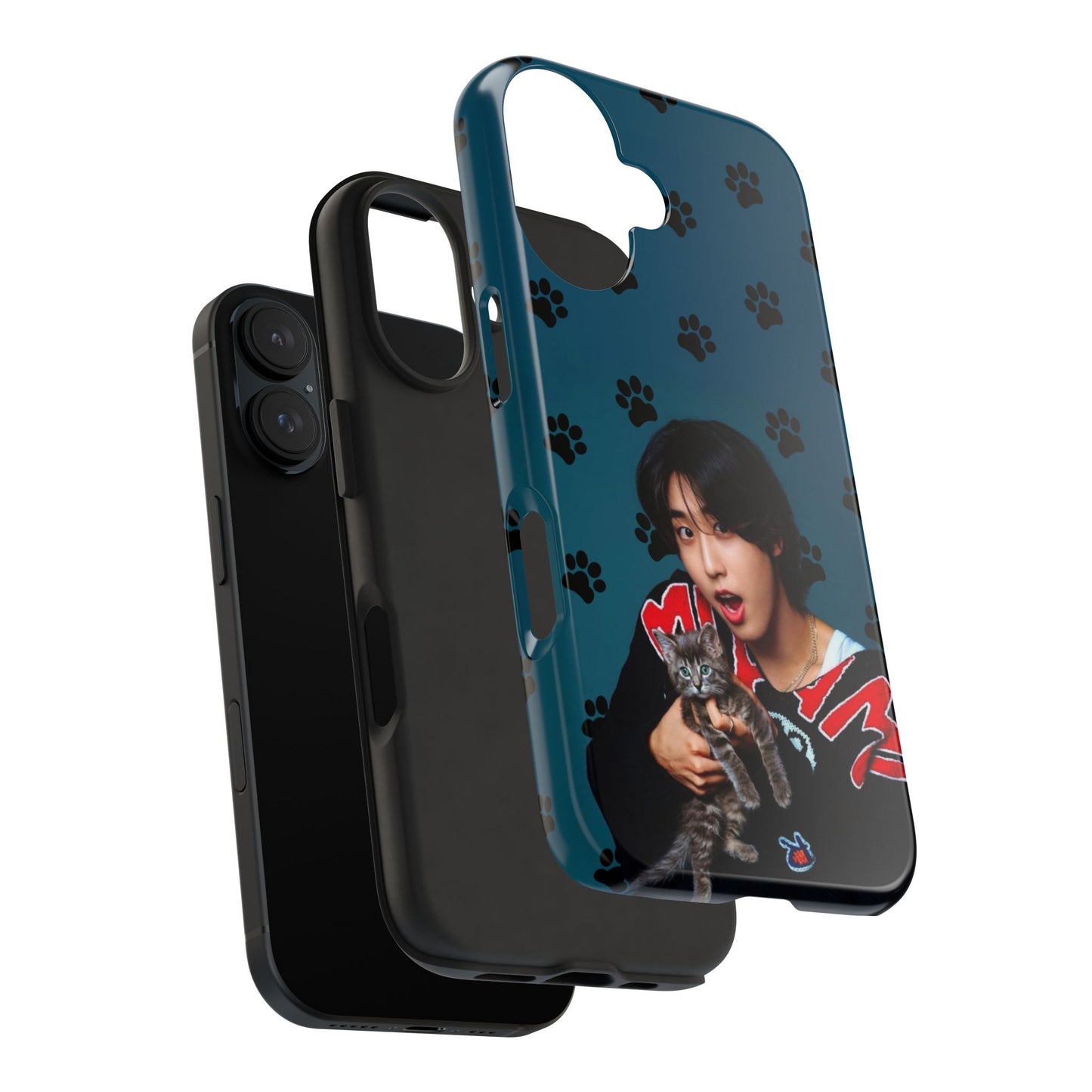 Han Jisung Paw Pattern Tough Phone Case — Photo Graphic Design