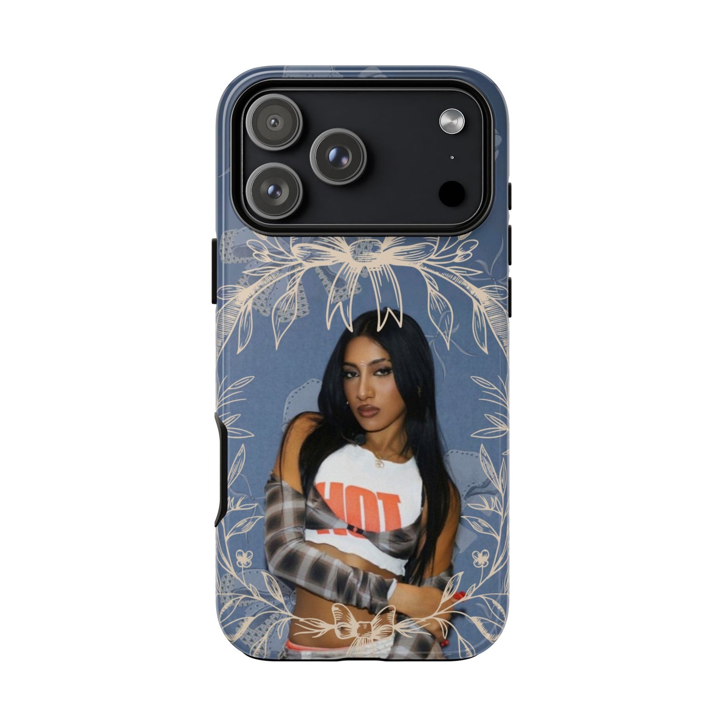 Lara Tough Phone Case — Protective Slim Case with Bow Wreath Design