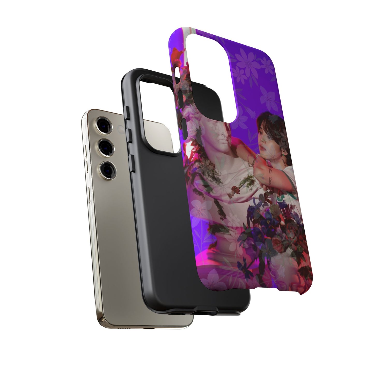 Park Jimin Phone Case — Retro Floral Phone Cover