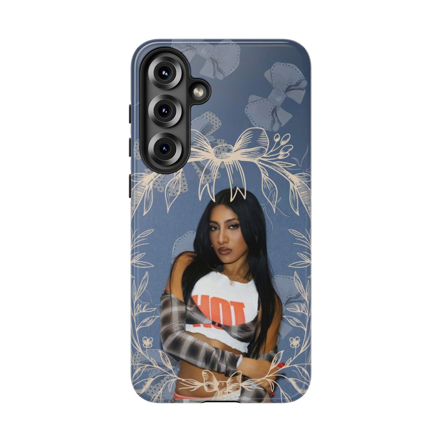 Lara Tough Phone Case — Protective Slim Case with Bow Wreath Design