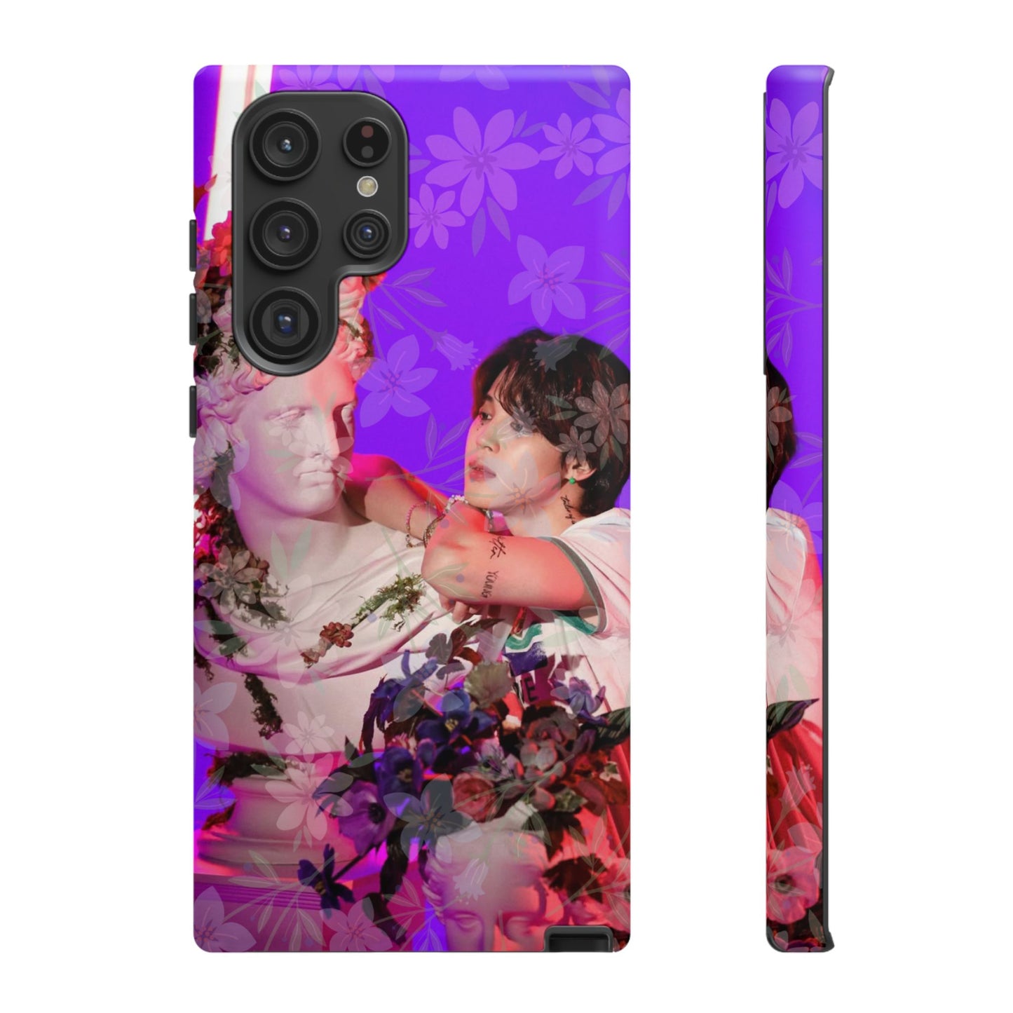 Park Jimin Phone Case — Retro Floral Phone Cover