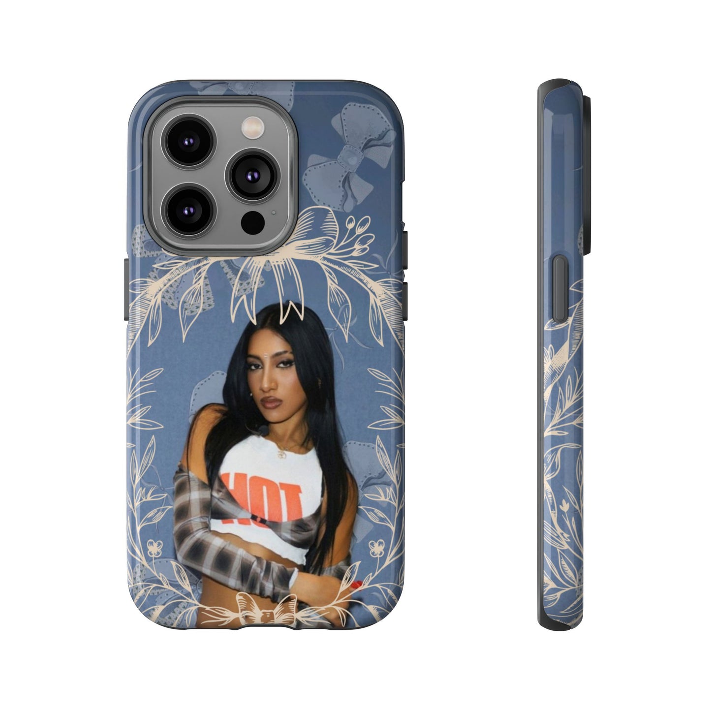 Lara Tough Phone Case — Protective Slim Case with Bow Wreath Design