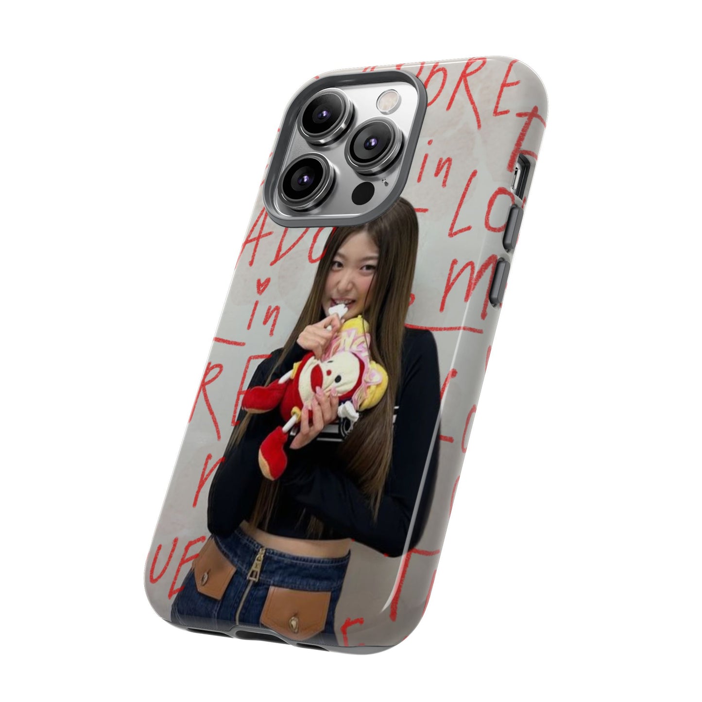 Yoonchae Phone Case — Adore Graffiti Heart Background