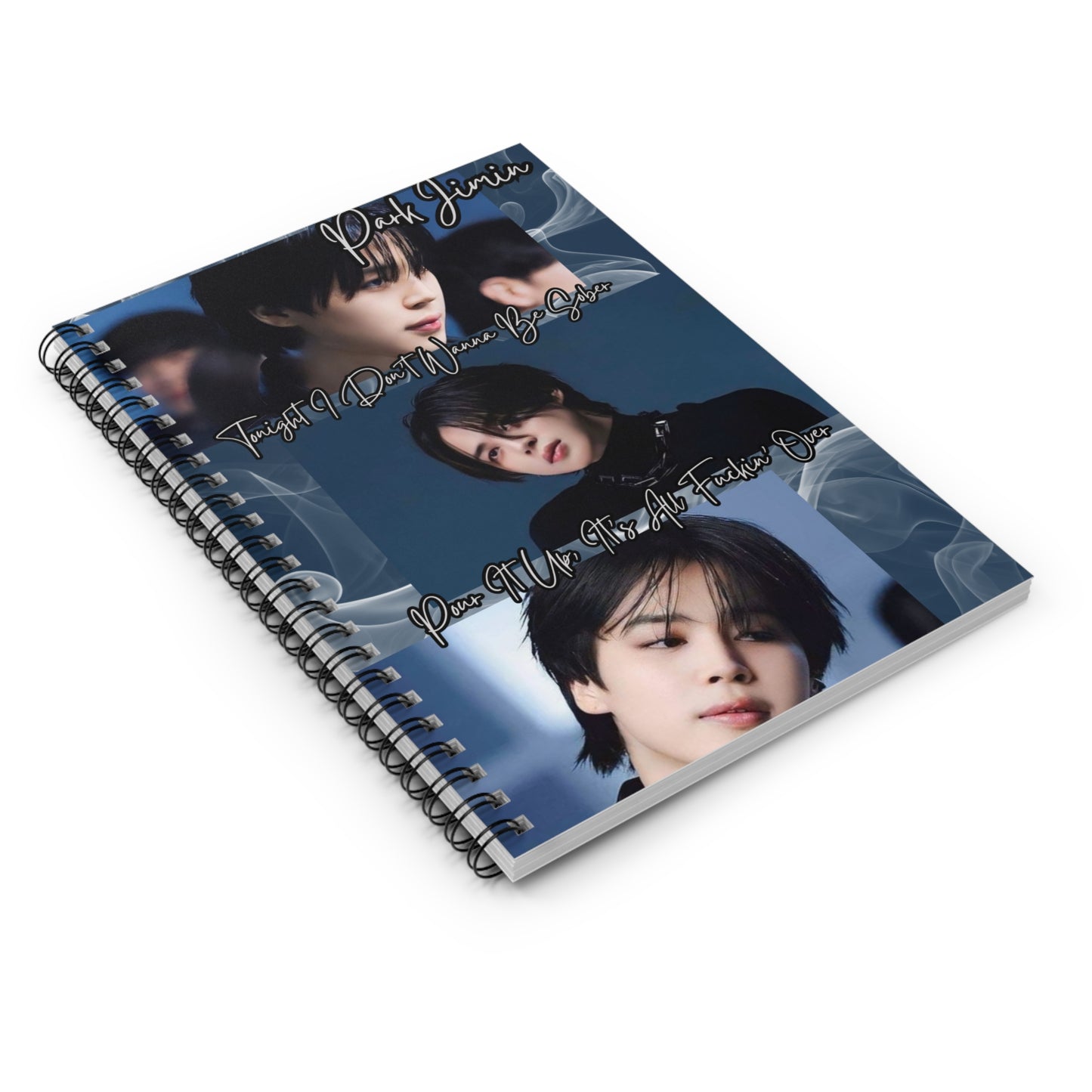 Jimin Spiral Notebook - Inspirational Quotes & Aesthetic Design