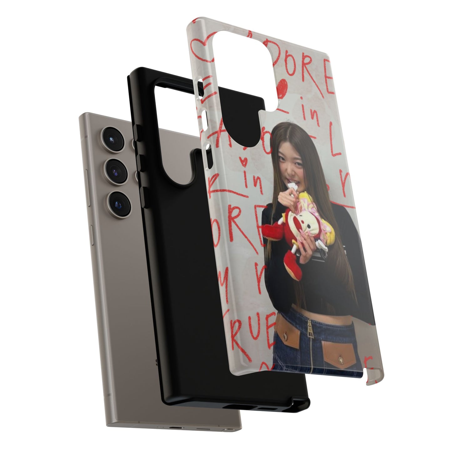 Yoonchae Phone Case — Adore Graffiti Heart Background