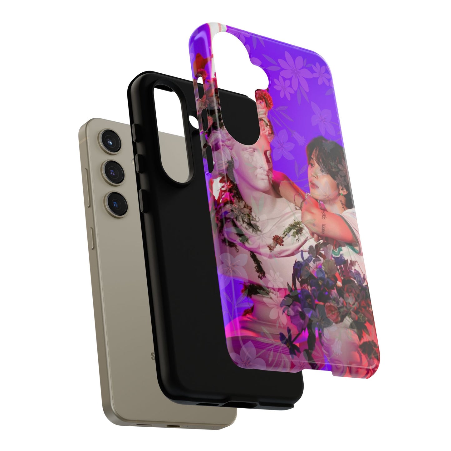 Park Jimin Phone Case — Retro Floral Phone Cover