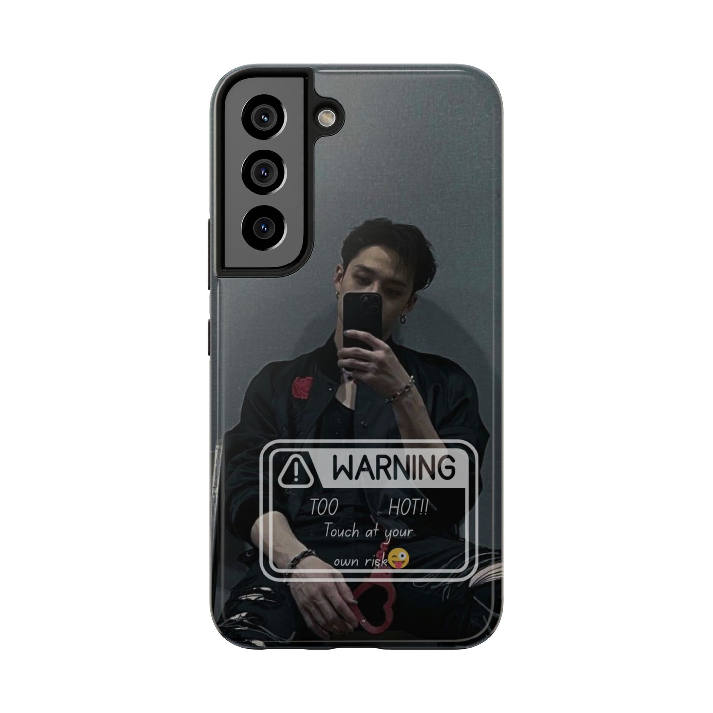 Warning: Bang Chan Tough Phone Case — Protective Slim Cover