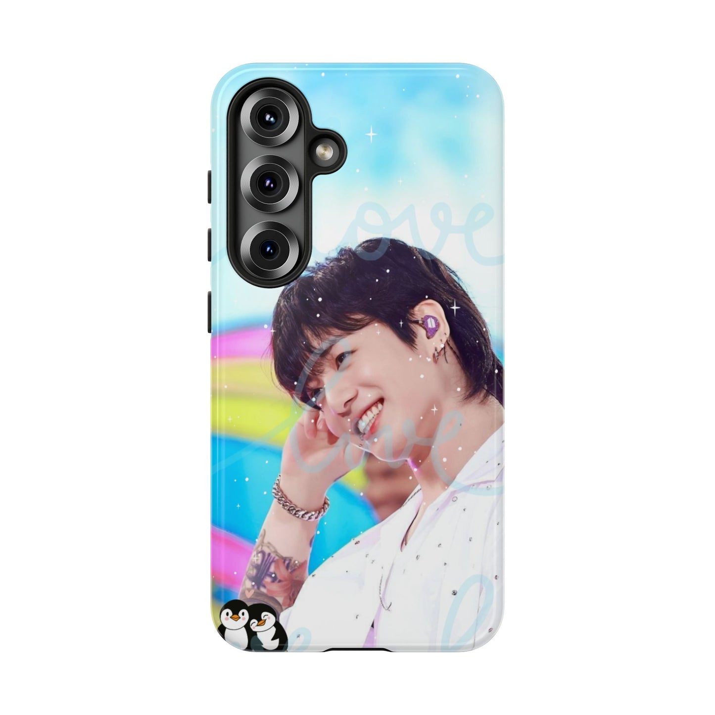 Jungkook Phone Case - Love Rainbow Kpop Design