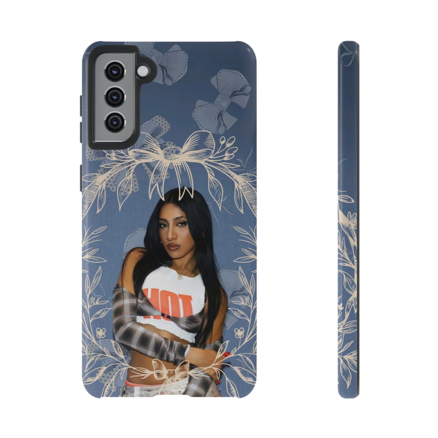 Lara Tough Phone Case — Protective Slim Case with Bow Wreath Design