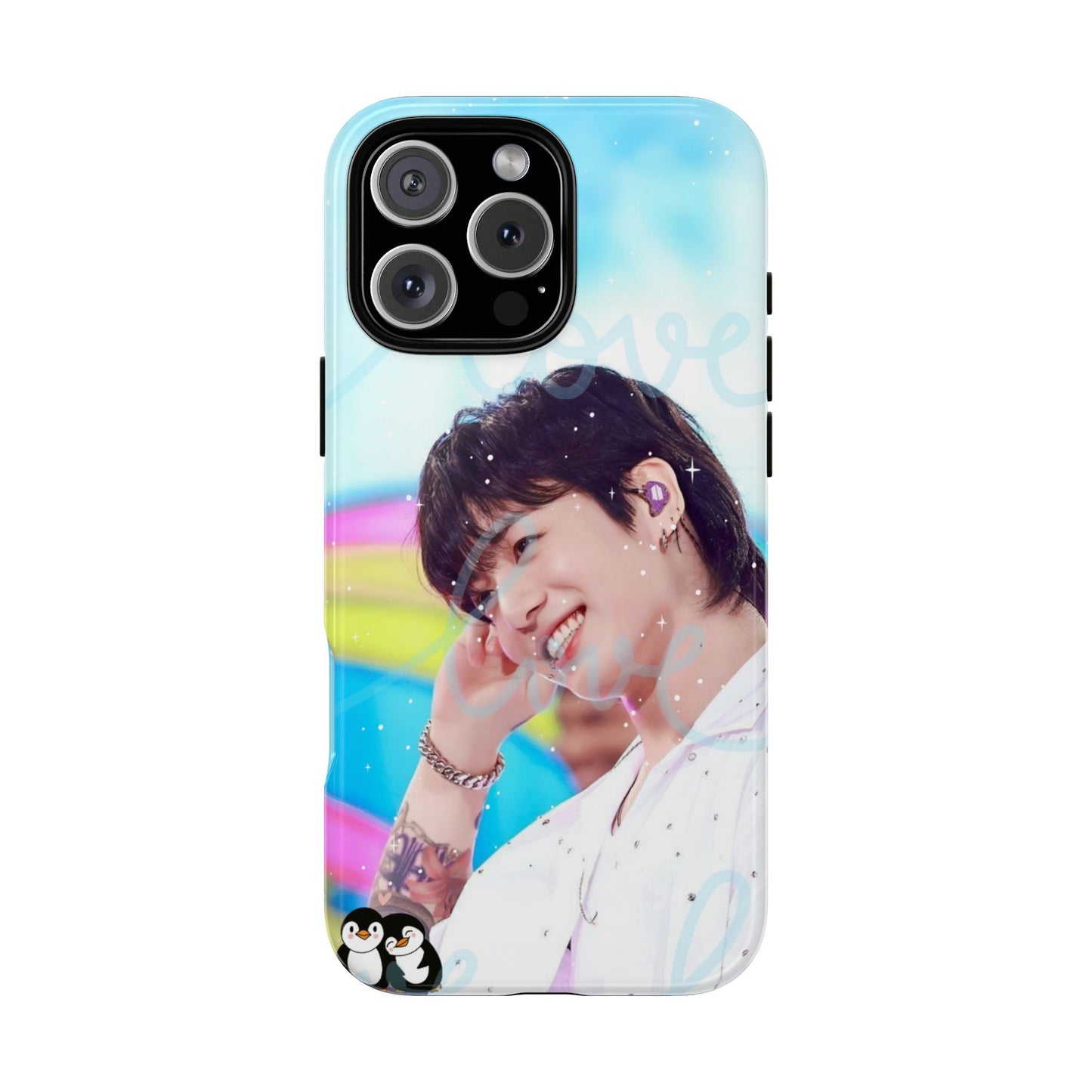 Jungkook Phone Case - Love Rainbow Kpop Design