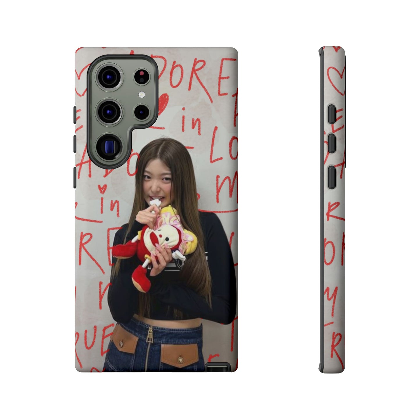 Yoonchae Phone Case — Adore Graffiti Heart Background