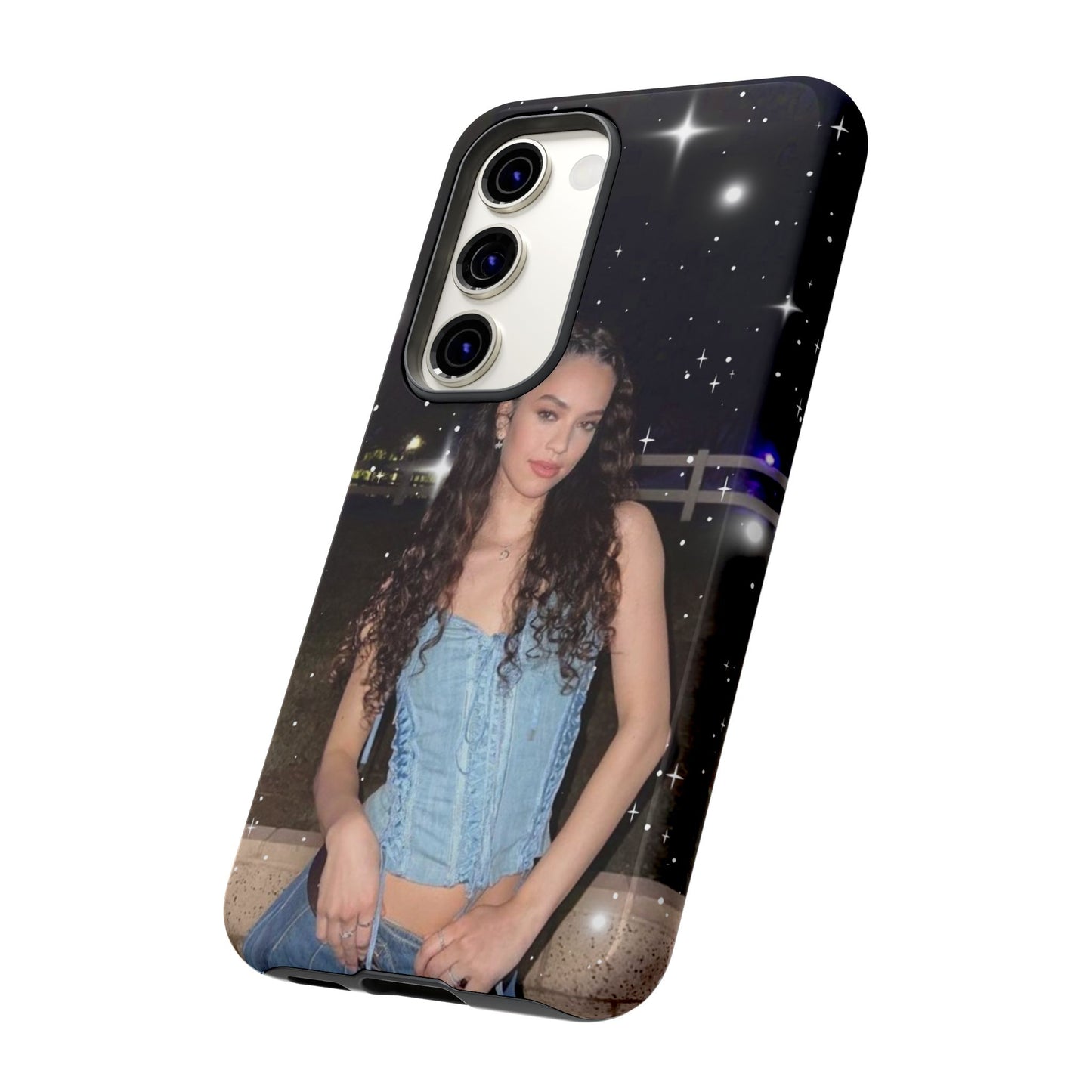 Daniela Phone Case — Glam Night Photo Sparkle Design