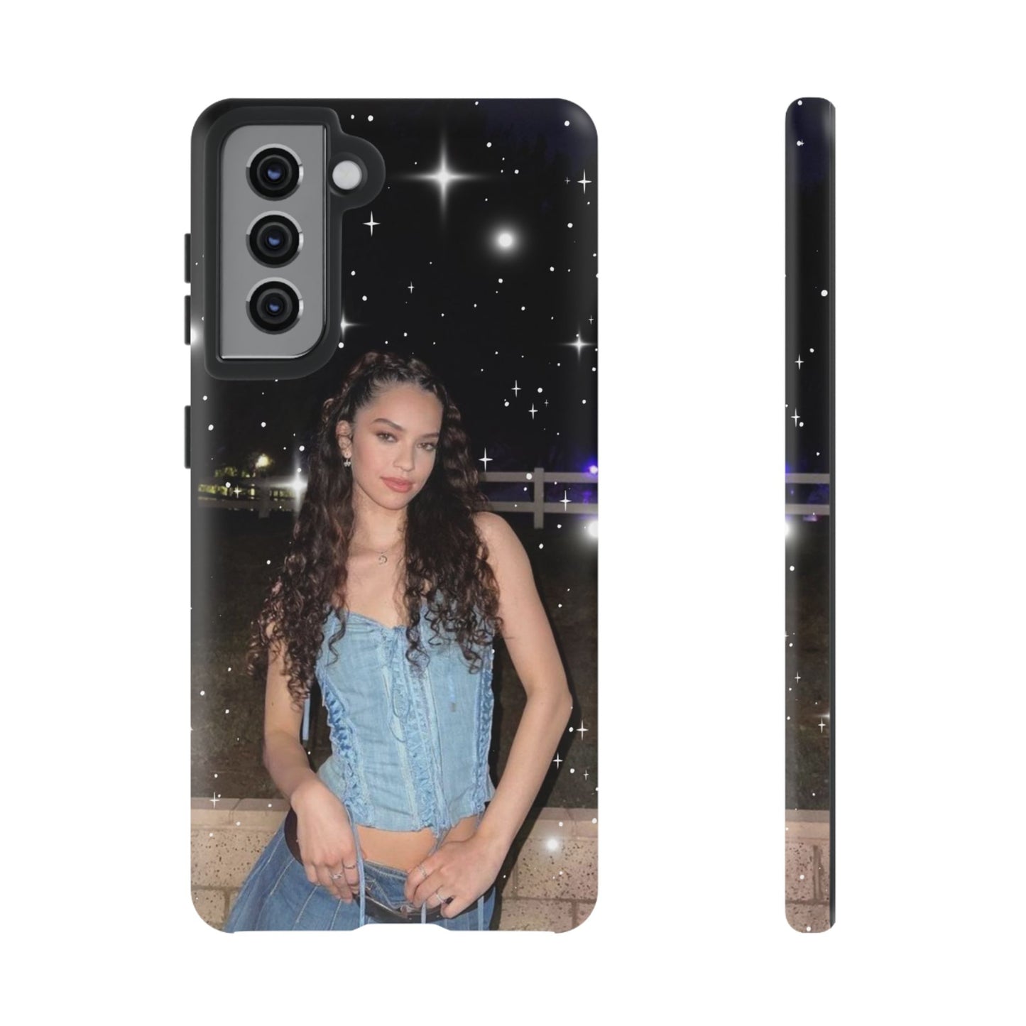 Daniela Phone Case — Glam Night Photo Sparkle Design