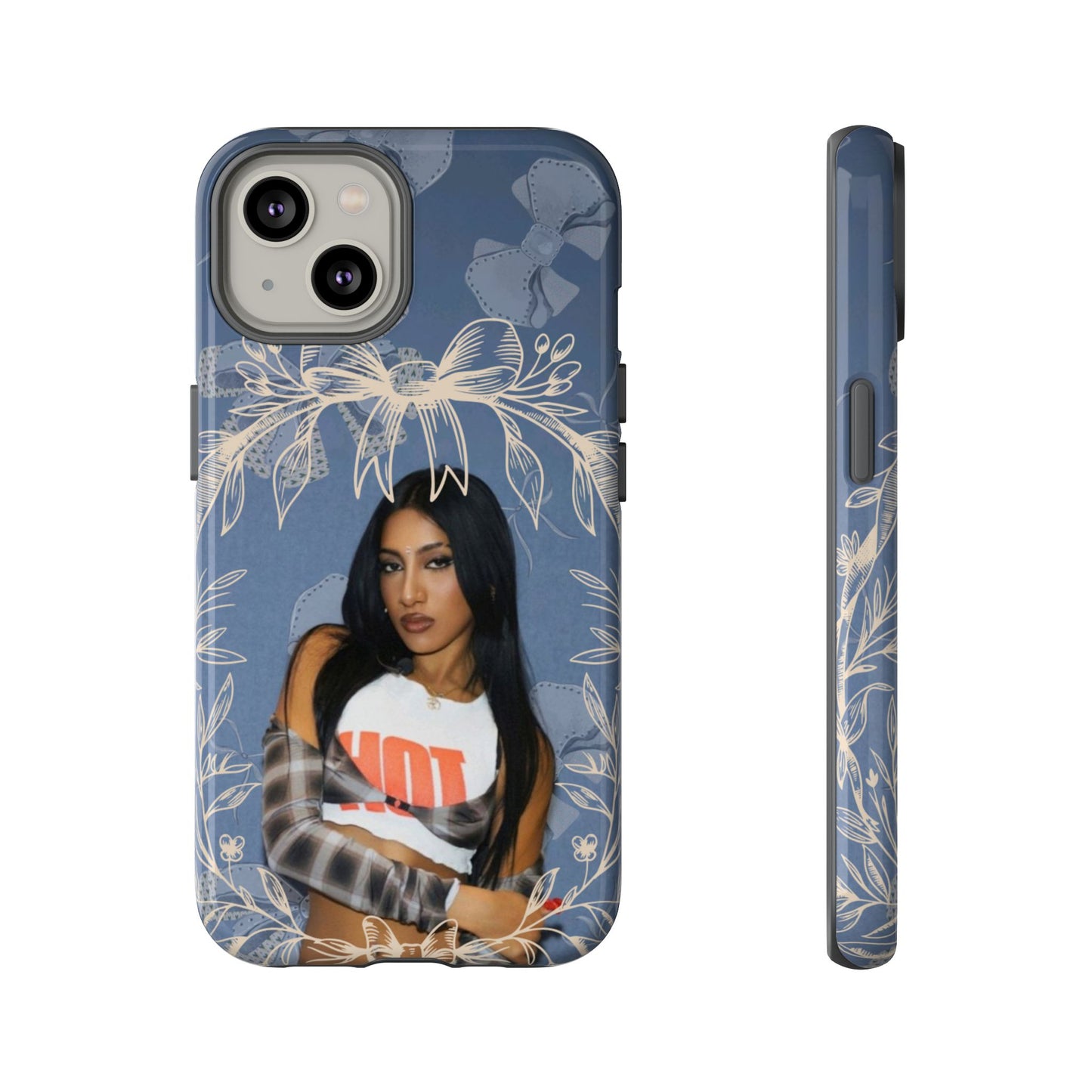 Lara Tough Phone Case — Protective Slim Case with Bow Wreath Design